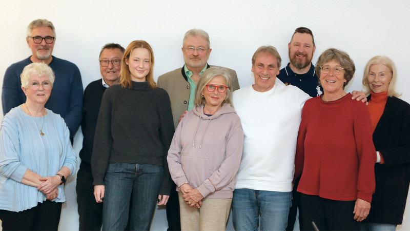 Edith Wassermann, Rudolf Baumeister, Reinhard Mages, Marie Hengge, Jürgen Wagner, Liselotte Sturm, Achim Zeppenfeld, Marc Mogalle, Barbara Pache-Markus, Margrit Kempf-Zeppenfeld (v.l.n.r)